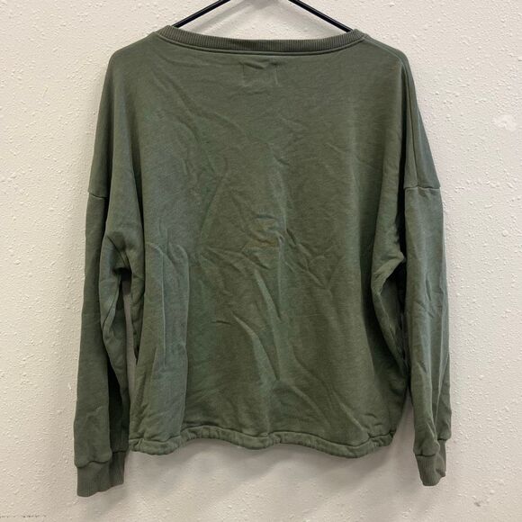 American Eagle Oversized Tie Waist Dolman Sleeve Crewneck XS #642 - Picture 6 of 8